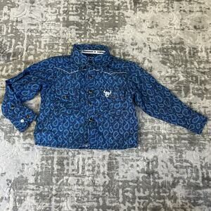 Cowboy Hardware Western Rodeo Blue Long Sleeve Shirt Baby Size 6 Month